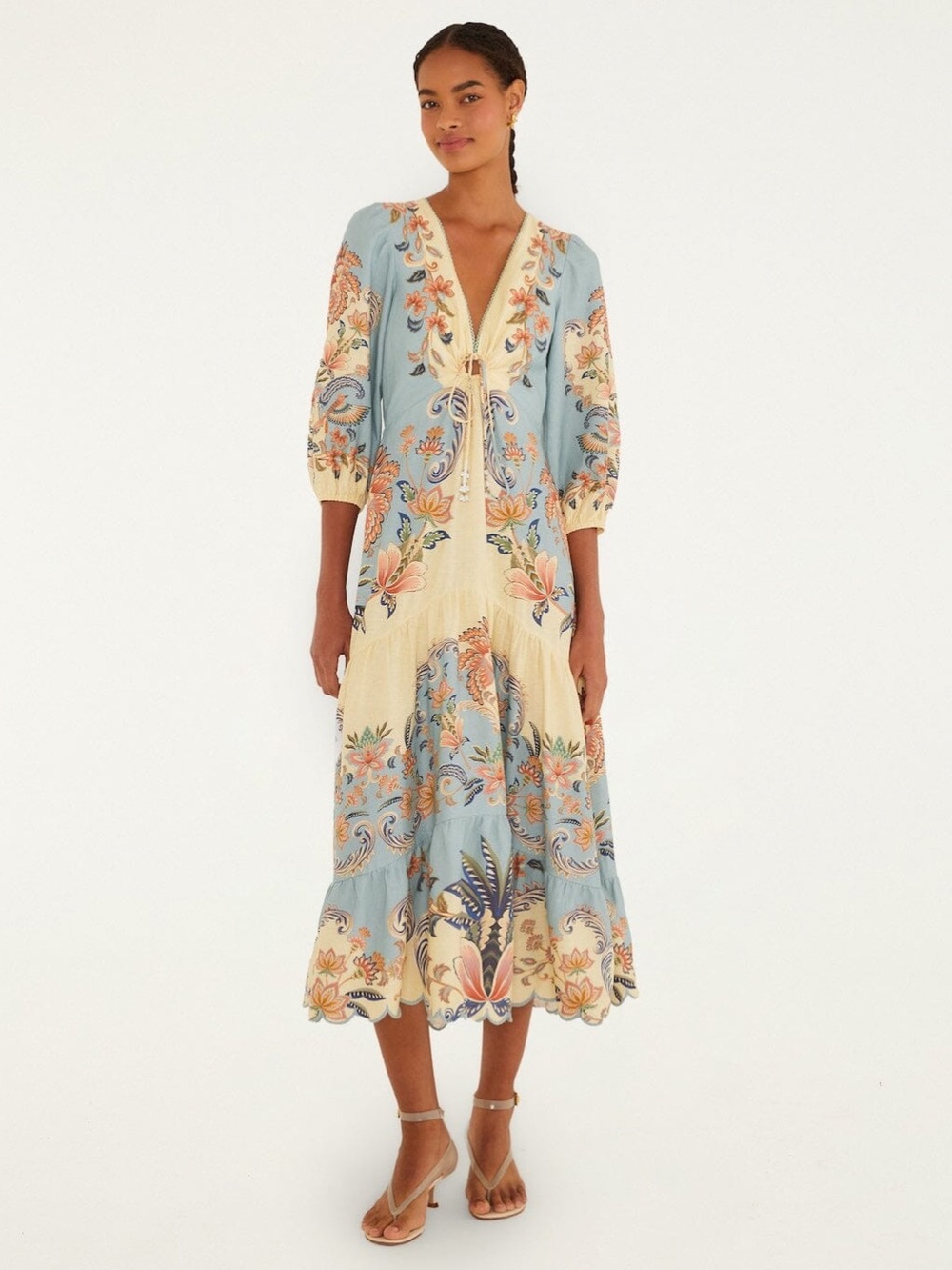 Farm Rio: Butter Yellow Boho Beauty
Lenzing™ Ecovero™ Euroflax™ Maxi
Dress